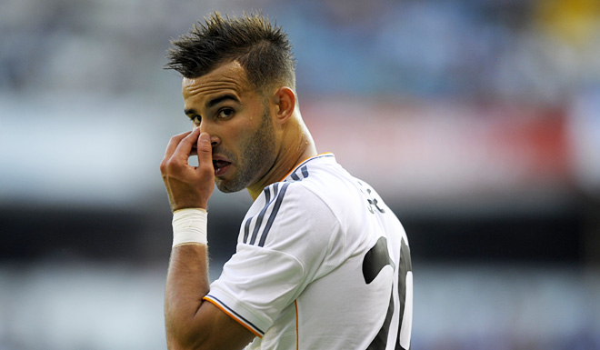 Real Madrid's forward Jese Rodriguez Ruiz gestures during the Trophy Teresa Herrera football match Deportivo La Coruna vs Real Madrid on August 29, 2013 at Riazor stadium in Galicia's La Coruna, northwestern Spain. Real won the match 4-0. AFP PHOTO / MIGUEL RIOPA (Photo credit should read MIGUEL RIOPA/AFP/Getty Images)