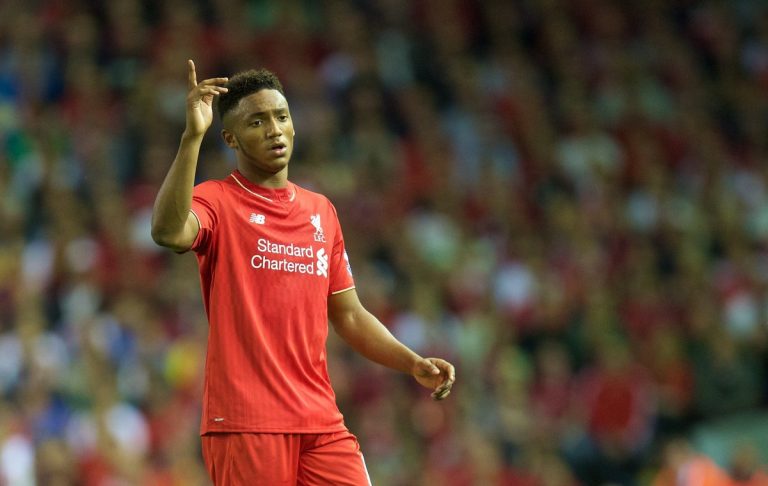 Joe Gomez in action for Liverpool.