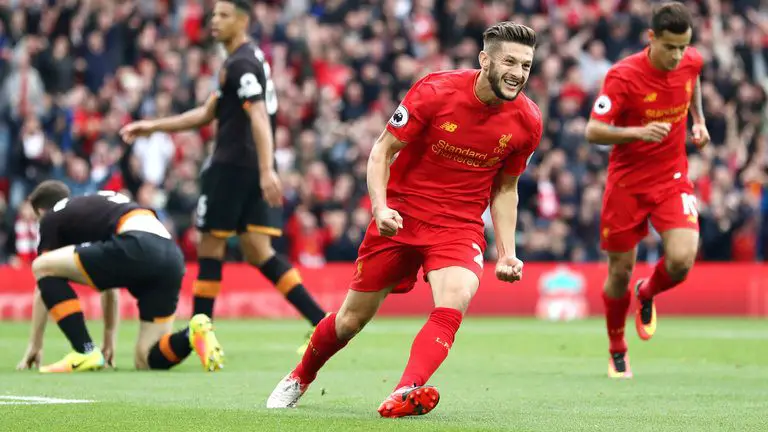 Adam Lallana of Liverpool