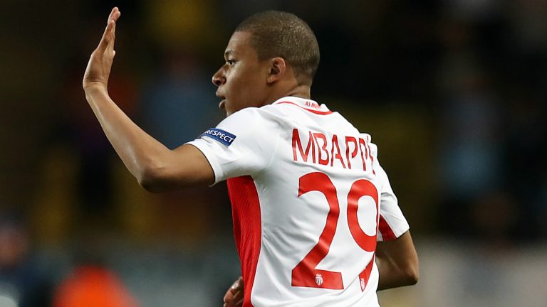 Kylian Mbappe during his days at AS Monaco.