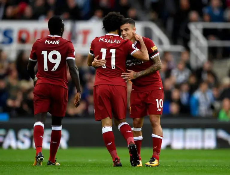 Coutinho Liverpool Salah Mane