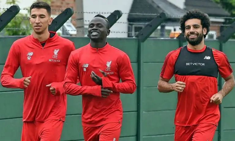 Sadio Mane, Marko Grujic, Mohamed Salah Liverpool