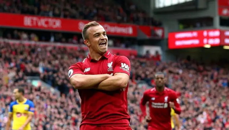 Xherdan Shaqiri of Liverpool