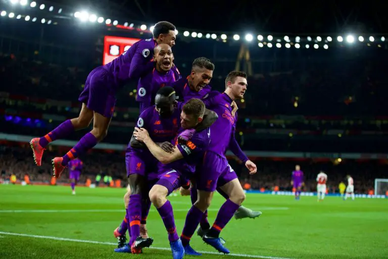 James Milner scores for Liverpool against Arsenal