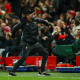Jurgen Klopp celebrates a Liverpool goal.