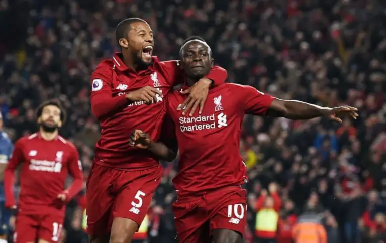 Sadio Mane and Georginio Wijnaldum Liverpool