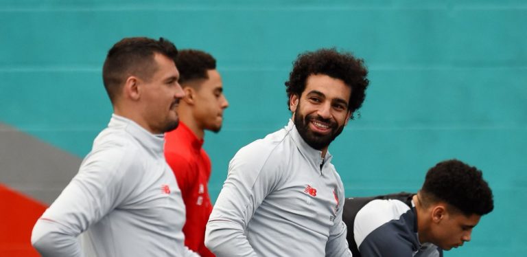 Dejan Lovren and Mohamed Salah