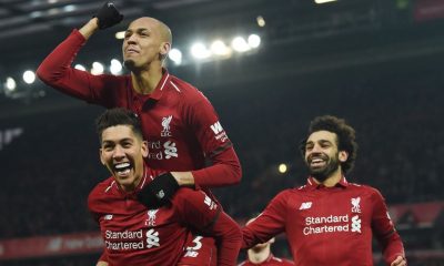 Liverpool celebrate win over Crystal Palace