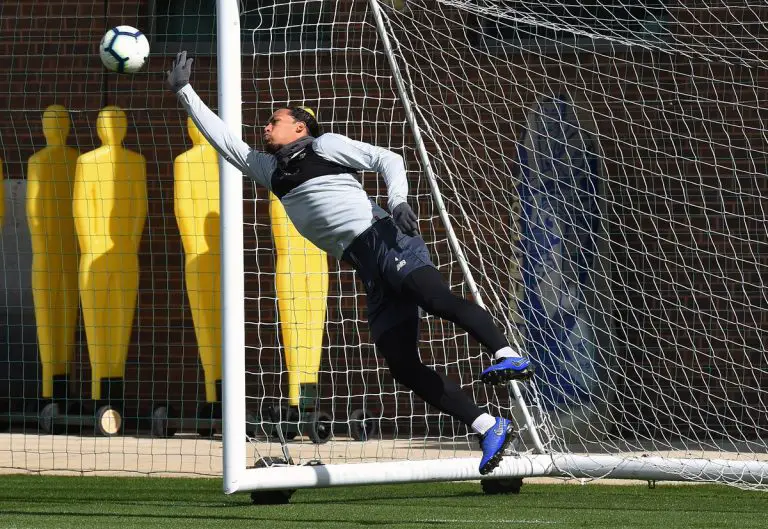 Virgil van Dijk in Liverpool training