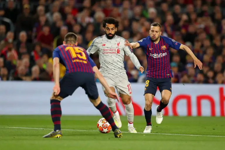 Mohamed Salah against Barcelona