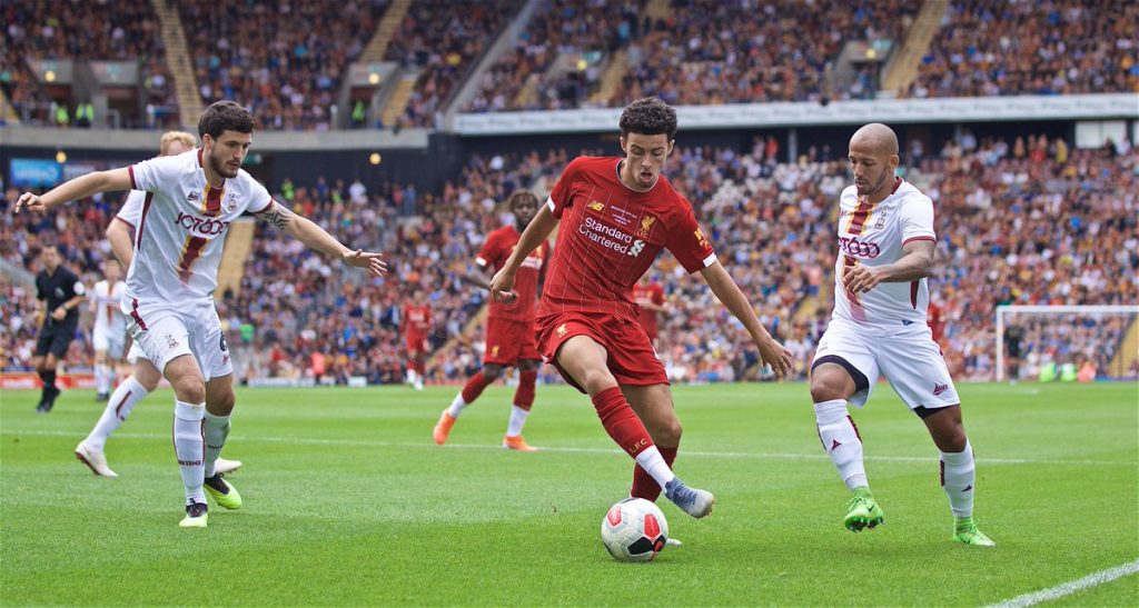 Injury Update: Liverpool midfielder Curtis Jones returns to first-team training.