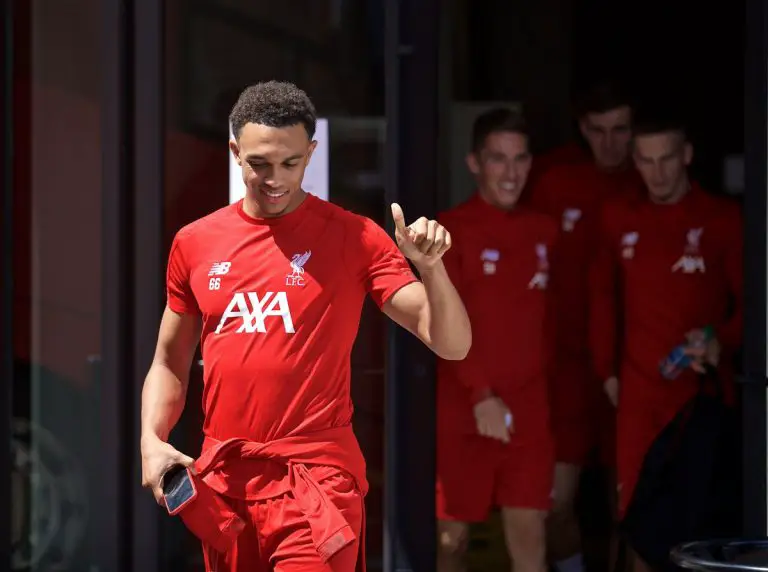 Liverpool star Trent Alexander-Arnold is in a race to be fit for Manchester City clash.