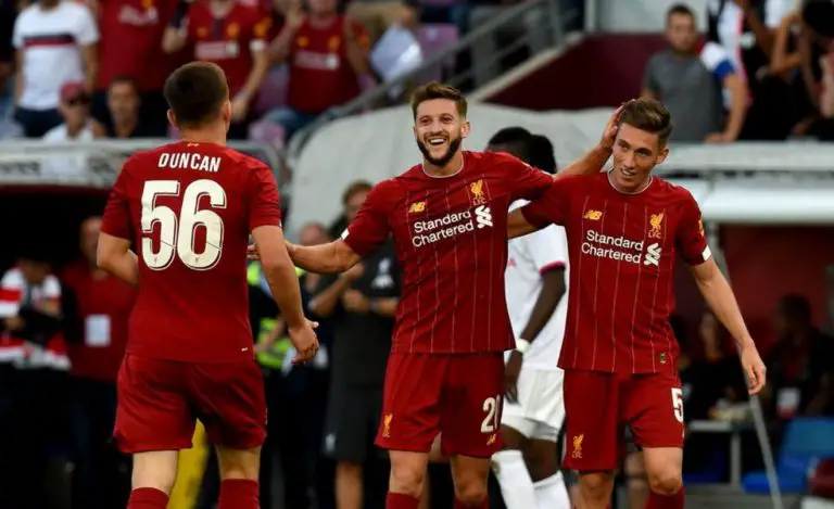 Harry Wilson, Bobby Duncan and Adam Lallana