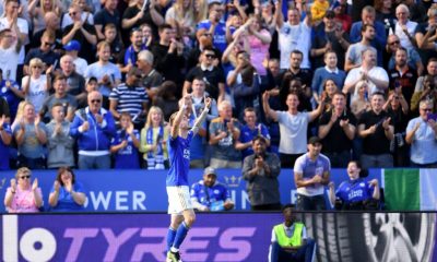 James Maddison celebrates