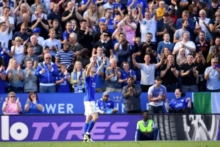 James Maddison celebrates