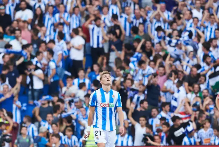 Odegaard is on loan at Real Sociedad