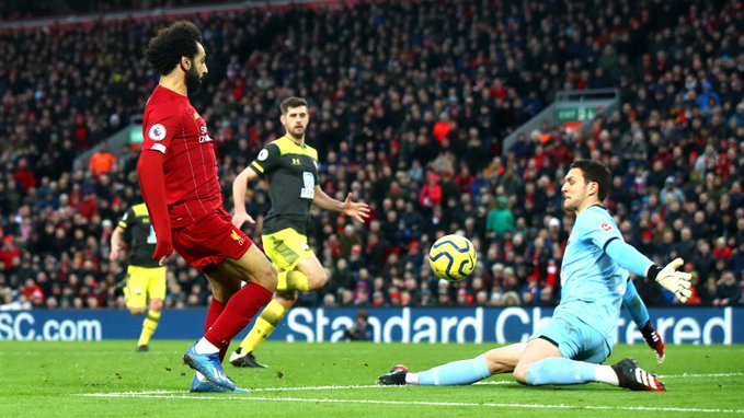 Salah scored twice against Southampton