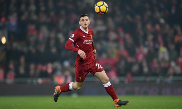 Liverpool left-back Andrew Robertson could be in contention to feature against Arsenal.