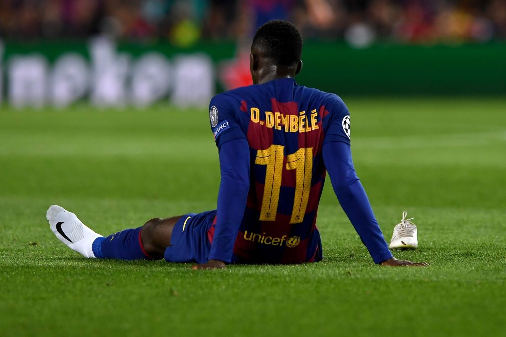 Ousmane Dembele has had his fair share of injuries at Barcelona.