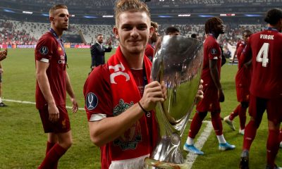 Harvey Elliott has been fast tracke dinto the Liverpool first team