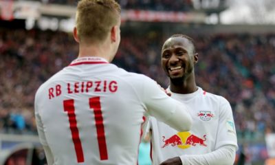 Timo Werner with Naby Keita at RB Leipzig.