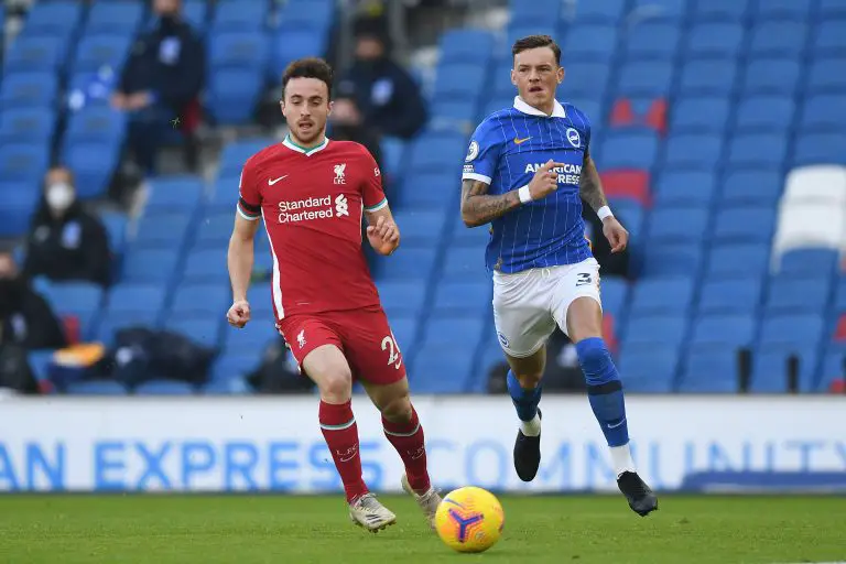 Ben White put in an impressive performance for Brighton against Liverpool in Saturday's 1-1 draw at the Amex. (GETTY Images)