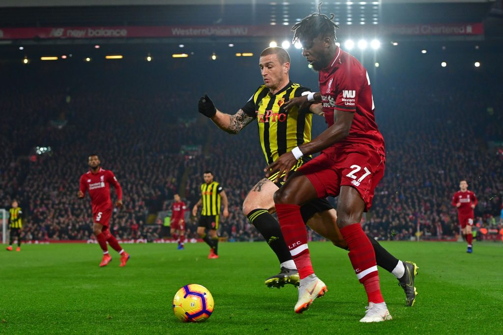 Transfer News: Liverpool striker Divock Origi is thought to have 'agreed terms' to join AC Milan in the coming transfer window.  (Photo credit should read ANTHONY DEVLIN/AFP via Getty Images)