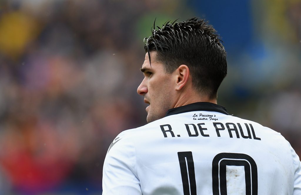 Liverpool are interested in a transfer for Udinese midfielder Rodrigo De Paul. (GETTY Images)