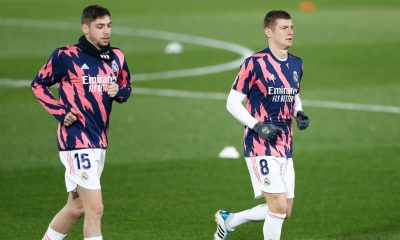Liverpool plotting double swoop for Real Madrid midfield duo Federico Valverde and Toni Kroos .