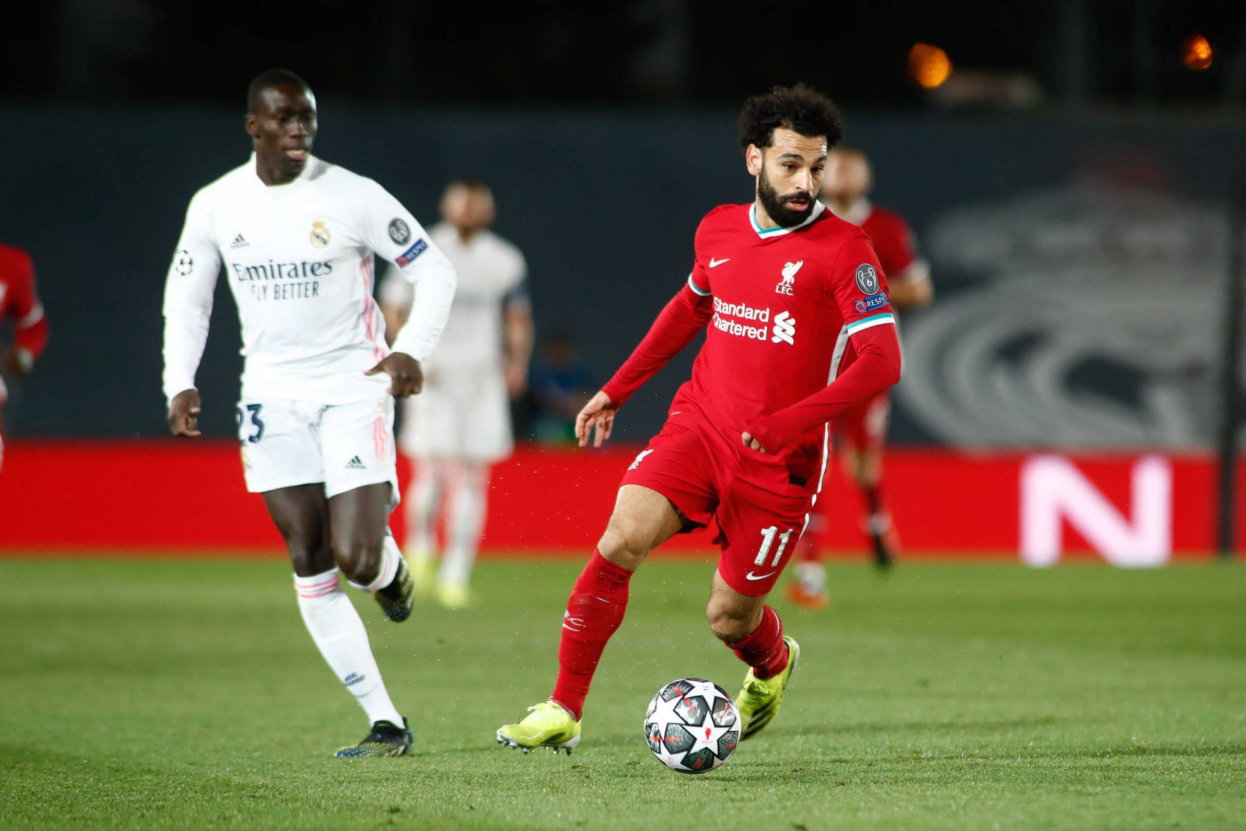 Mandatory Credit: Photo by Oscar J Barroso/Shutterstock (11846871s) Mohamed Salah of Liverpool in action during the UEFA