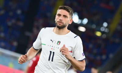 Domenico Berardi of Italy and Sassuolo is on the transfer radar of Jurgen Klopp's Liverpool.