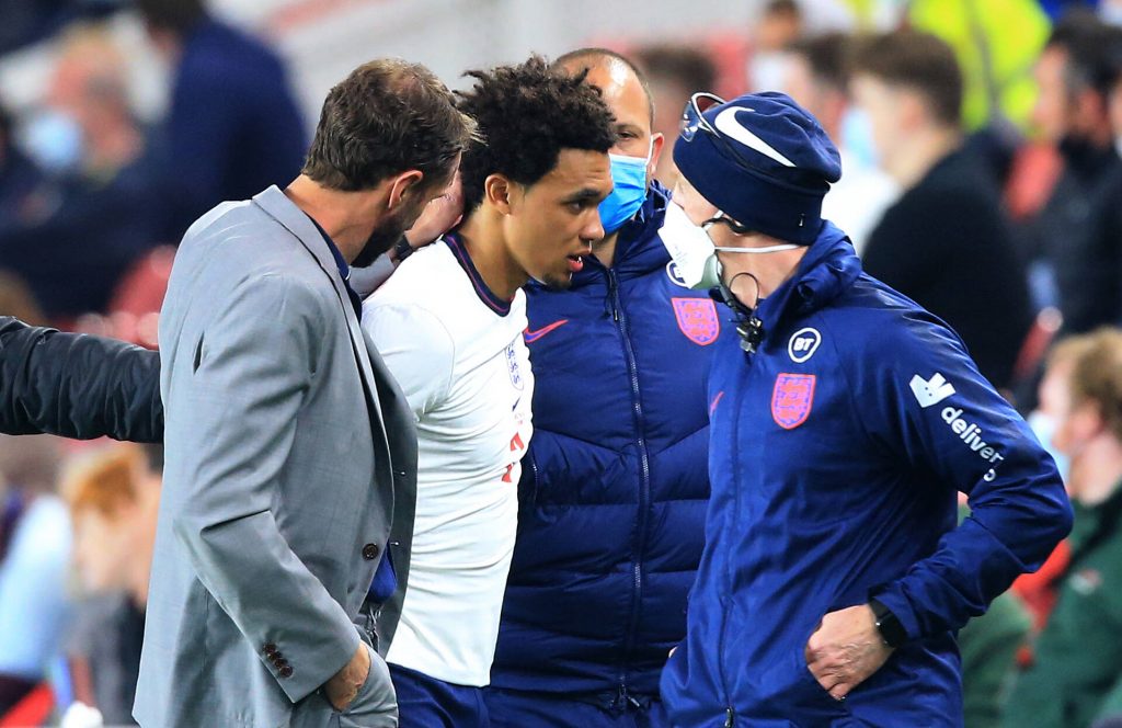 Liverpool star Trent Alexander-Arnold gives an update on his injury.