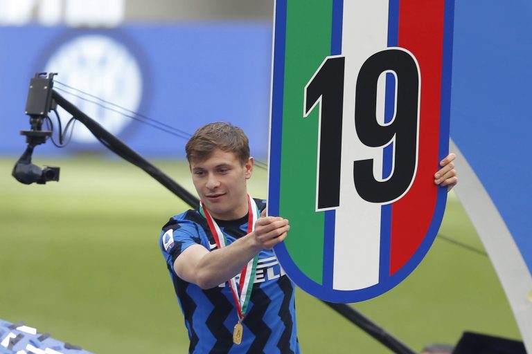 Nicolo Barella of FC Internazionale is a Serie A winner.