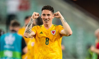 Liverpool forward, Harry Wilson, in action for Wales at UEFA Euros 2020.