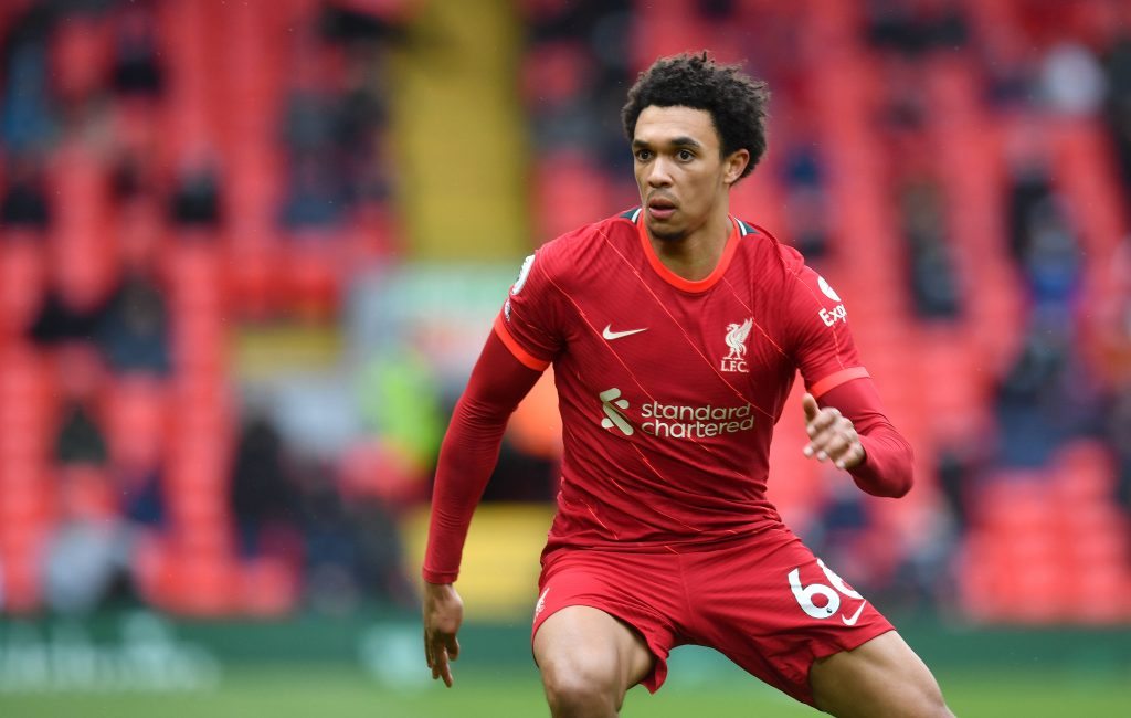 Trent was happy to provide an assist in the win against Crystal Palace.