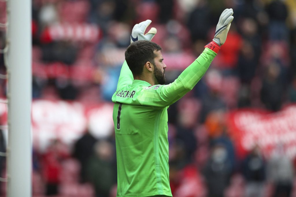 Liverpool Alisson Becker set to miss crucial Manchester City clash (imago Images)