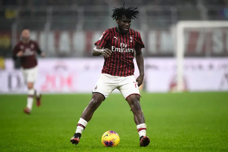 Franck Kessie in action for AC Milan.