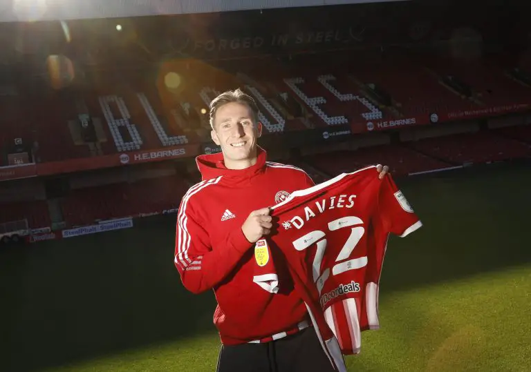 Ben Davies signed for Sheffield United on a season long loan from Liverpool last summer.