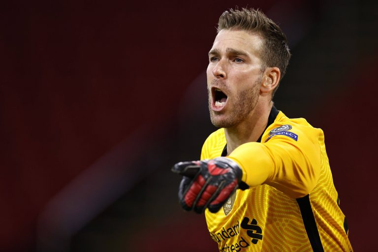 Adrian against AFC Ajax for Liverpool.