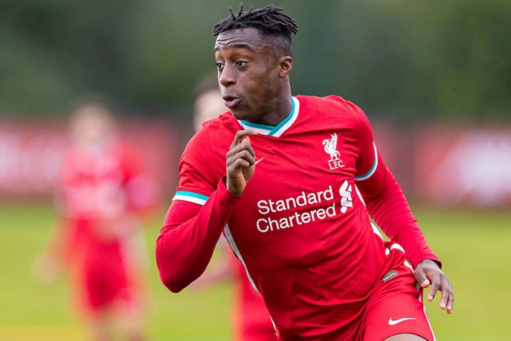 Isaac Mabaya signs his first professional contract with Liverpool