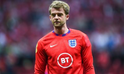 Patrick Bamford in action for England.