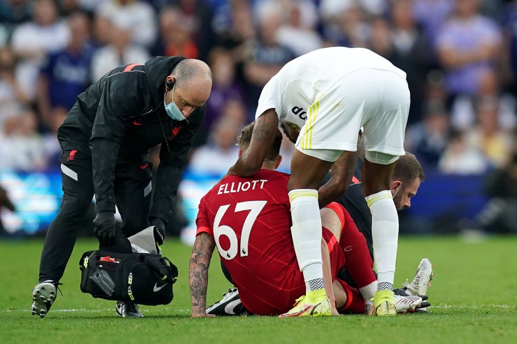 Harvey Elliott suffered a horror ankle injury for Liverpool vs Leeds United but could return later this season.