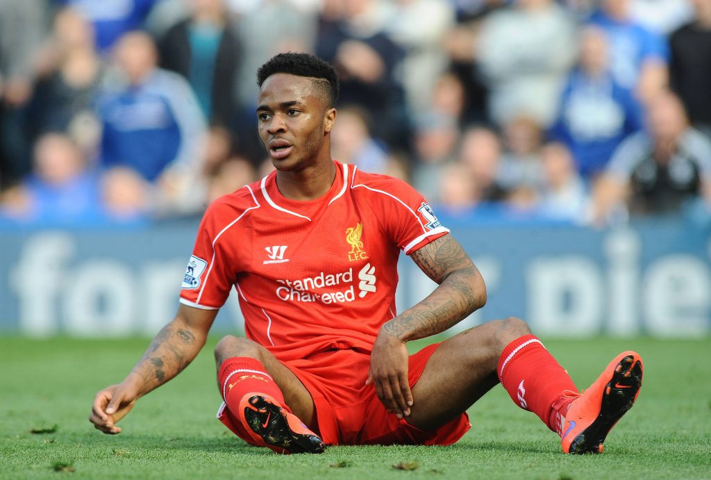 Raheem Sterling in action for Liverpool against Chelsea in the 2014/15 Premier League season.
