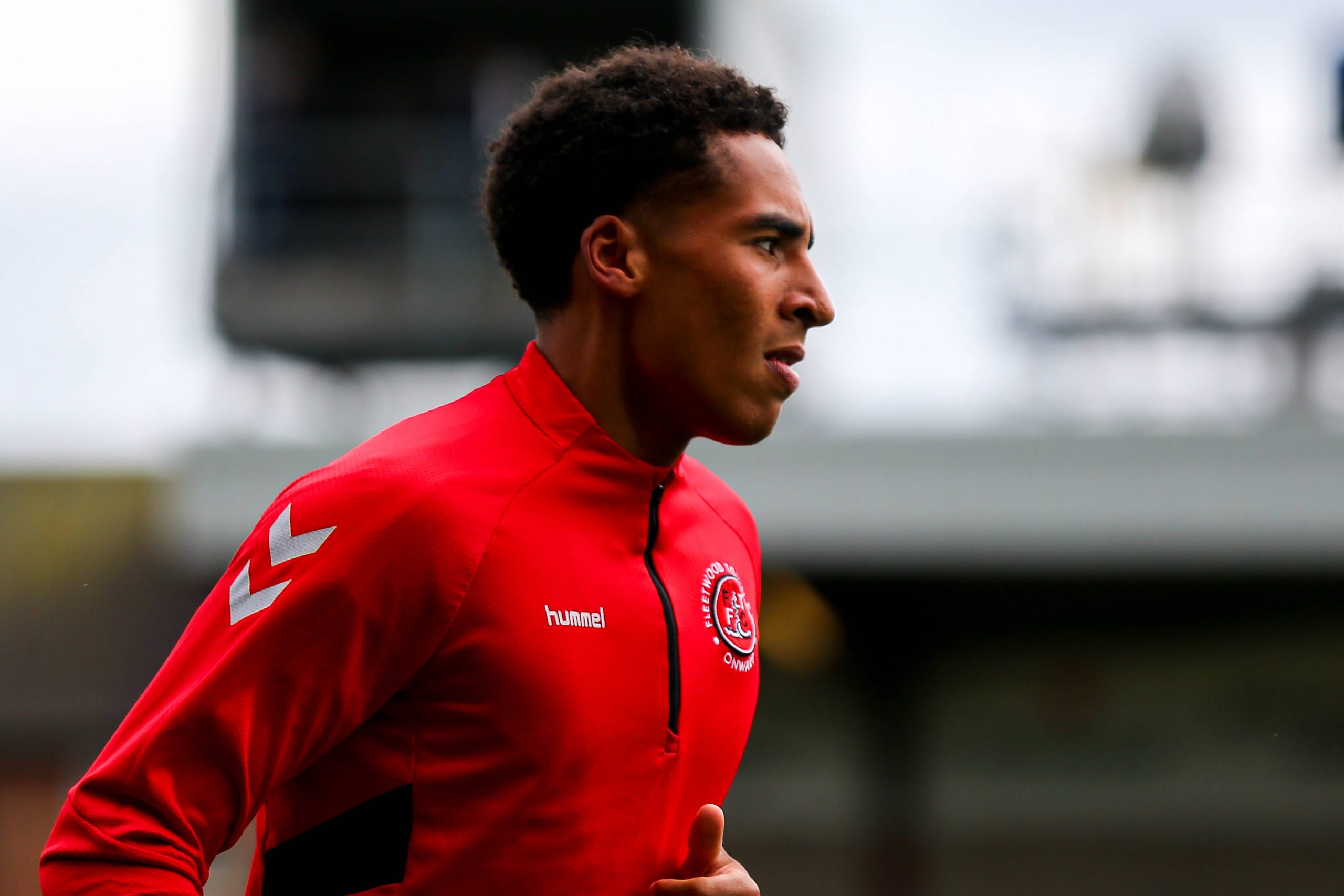 James Hill before the 2021/22 pre-season friendly match between Fleetwood Town and Leeds United.