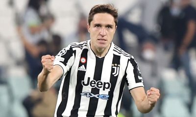 Federico Chiesa in action for Juventus.