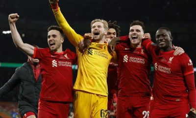 Liverpool goalkeeper Caoimhin Kelleher receives praise for his penalty shootout heroics against Derby County.