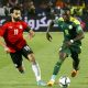 Mohamed Salah and Sadio Mane playing in the Egypt vs Senegal match. (Photo by KHALED DESOUKI/AFP via Getty Images)