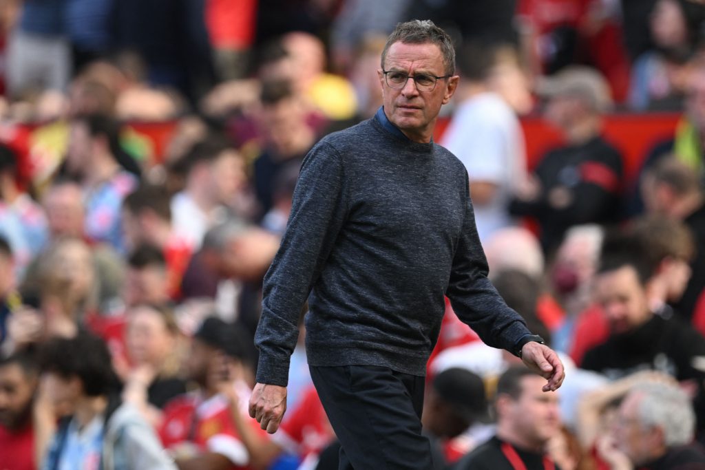 Man United boss Ralf Rangnick claims a share of credit for Liverpool success. 
 (Photo by PAUL ELLIS/AFP via Getty Images)
