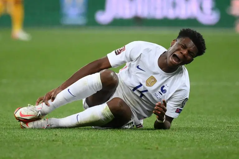 France's midfielder Aurelien Tchouameni is on the radar of Chelsea, Liverpool, and Real Madrid. (Photo by FRANCK FIFE / AFP) (Photo by FRANCK FIFE/AFP via Getty Images)