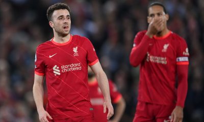 Blow for Liverpool as Diogo Jota misses training ahead of Brighton.